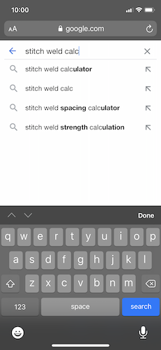 StitchWeldCalc.com web graphic search for website.